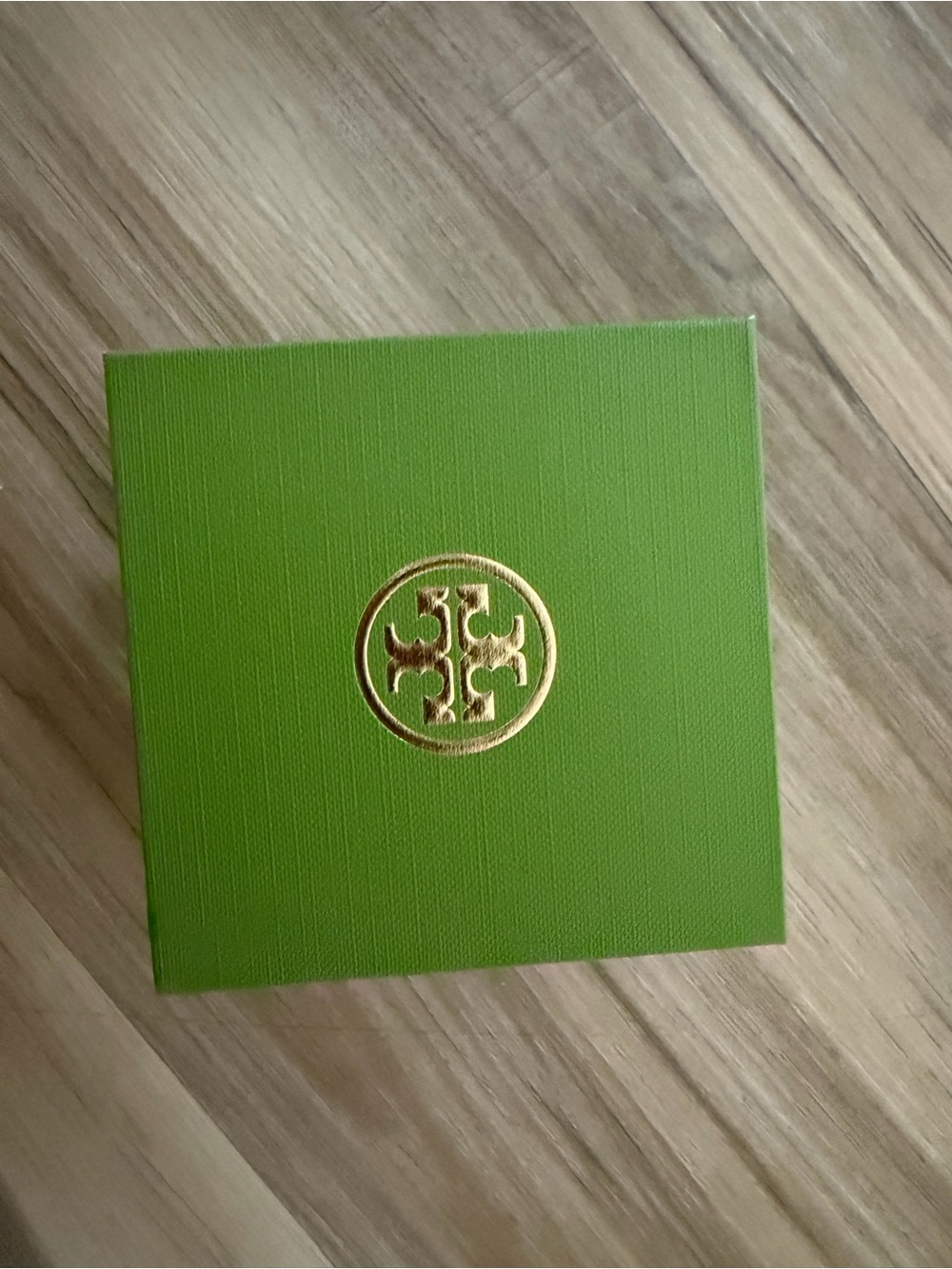 Tory Burch Lime Green Box with Gold Logo